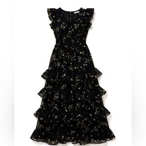RACHEL Rachel Roy Black Floral Maxi Dress